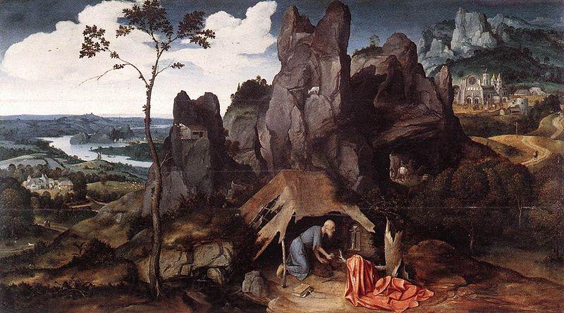 Joachim Patinir St Jerome in the Desert Norge oil painting art